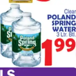Bravo Supermarkets POLAND SPRING WATER offer