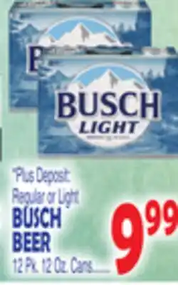 Bravo Supermarkets BUSCH BEER offer