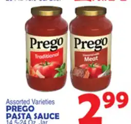 Bravo Supermarkets PREGO PASTA SAUCE offer