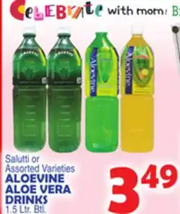 Bravo Supermarkets ALOEVINE ALOE VERA DRINKS offer