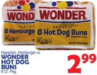 Bravo Supermarkets WONDER HOT DOG BUNS offer