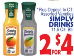 Bravo Supermarkets SIMPLY DRINKS offer