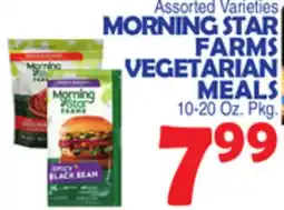 Bravo Supermarkets MORNING STAR FARMS VEGETARIAN MEALS 10-20 Oz. Pkg offer