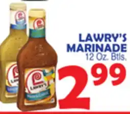 Bravo Supermarkets LAWRY'S MARINADE offer
