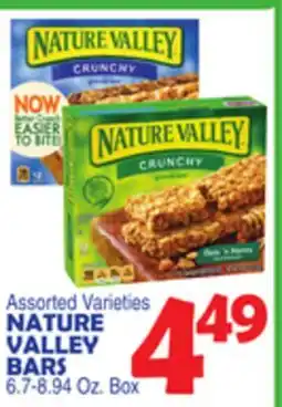 Bravo Supermarkets NATURE VALLEY BARS 6.7-8.94 Oz. Box offer