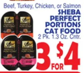 Bravo Supermarkets SHEBA PERFECT PORTIONS CAT FOOD offer