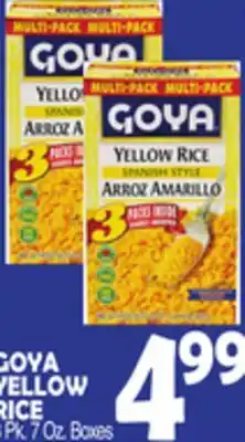 Bravo Supermarkets GOYA YELLOW RICE offer