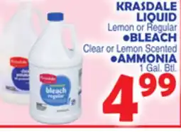 Bravo Supermarkets KRASDALE LIQUID Lemon or Regular offer
