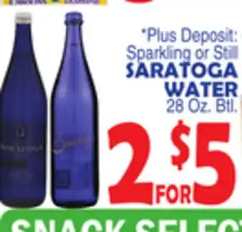 Bravo Supermarkets SARATOGA WATER offer
