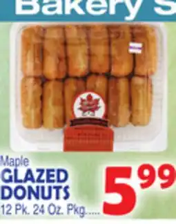Bravo Supermarkets GLAZED DONUTS 12 Pk. 24 Oz. Pkg offer