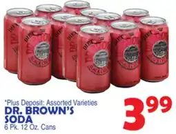 Bravo Supermarkets DR. BROWN'S SODA offer