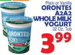 Bravo Supermarkets ORONTES A2A2 WHOLE MILK YOGURT offer