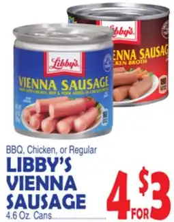Bravo Supermarkets LIBBY'S VIENNA SAUSAGE offer