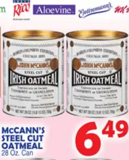 Bravo Supermarkets MCCANN'S STEEL CUT OATMEAL offer