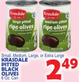 Bravo Supermarkets KRASDALE PITTED BLACK OLIVES offer