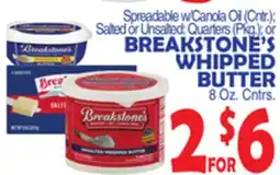 Bravo Supermarkets BREAKSTONE'S WHIPPED BUTTER offer
