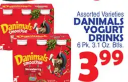 Bravo Supermarkets DANIMALS YOGURT DRINKS 6 Pk. 3.1 Oz. Btls offer
