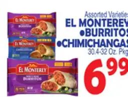 Bravo Supermarkets EL MONTEREY • BURRITOS • CHIMICHANGAS offer