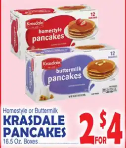 Bravo Supermarkets KRASDALE PANCAKES 16.5 Oz. Boxes offer