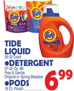 Bravo Supermarkets TIDE LIQUID DETERGENT & PODS offer