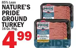Bravo Supermarkets NATURE'S PRIDE GROUND TURKEY offer