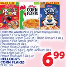 Bravo Supermarkets KELLOGG'S CORN FLAKES 24 Oz. Box offer