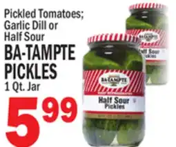 Bravo Supermarkets BA-TAMPTE PICKLES 1 Qt. Jar offer