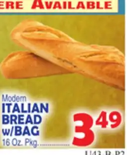 Bravo Supermarkets ITALIAN BREAD W/BAG offer