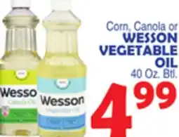 Bravo Supermarkets WESSON VEGETABLE OIL offer