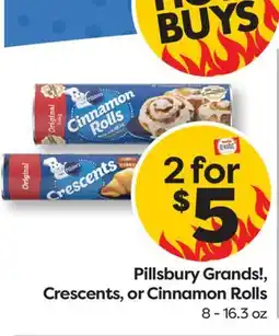 Weis Markets Pillsbury Grands!, Crescents, or Cinnamon Rolls offer