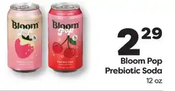 Weis Markets Bloom Pop Prebiotic Soda offer