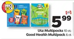 Weis Markets Utz Multipacks 10 ct Good Health Multipack 6 ct offer