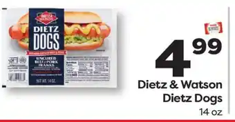 Weis Markets Dietz & Watson Dietz Dogs offer