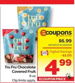 Weis Markets Tru Fru Chocolate Covered Fruit offer