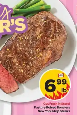Weis Markets Pasture Raised Boneless New York Strip Steaks offer