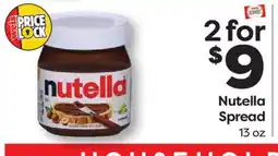 Weis Markets Nutella Spread offer