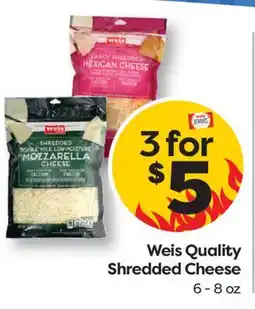 Weis Markets Weis Quality Shredded Cheese offer