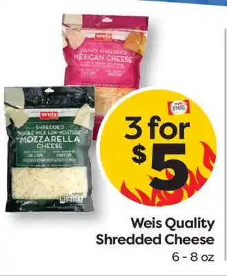 Weis Markets Weis Quality Shredded Cheese offer
