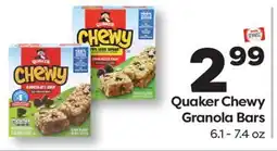 Weis Markets Quaker Chewy Granola Bars offer