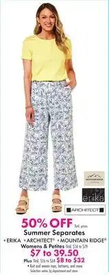 Boscov's Summer Separates offer