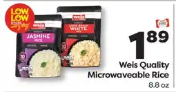 Weis Markets Weis Quality Microwaveable Rice offer