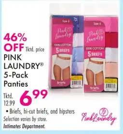 Boscov's PINK LAUNDRY 5-Pack Panties offer