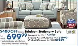 Boscov's Brighton Stationary Sofa offer