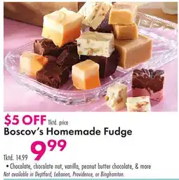 Boscov's Boscov's Homemade Fudge offer