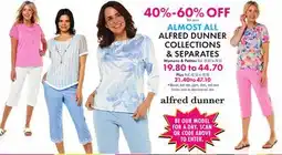 Boscov's ALMOST ALL ALFRED DUNNER COLLECTIONS & SEPARATES offer