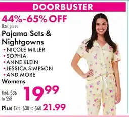 Boscov's Pajama Sets & Nightgowns offer