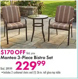 Boscov's Manteo 3-Piece Bistro Set offer
