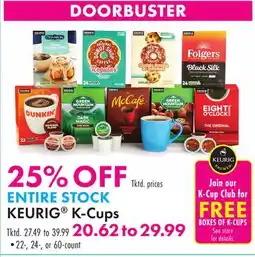 Boscov's ENTIRE KEURIG K-Cups offer