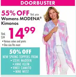 Boscov's Womens MODENA Kimonos offer