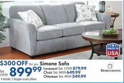 Boscov's Simone Sofa offer